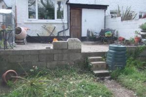 Before from project Indian Sandstone Patio